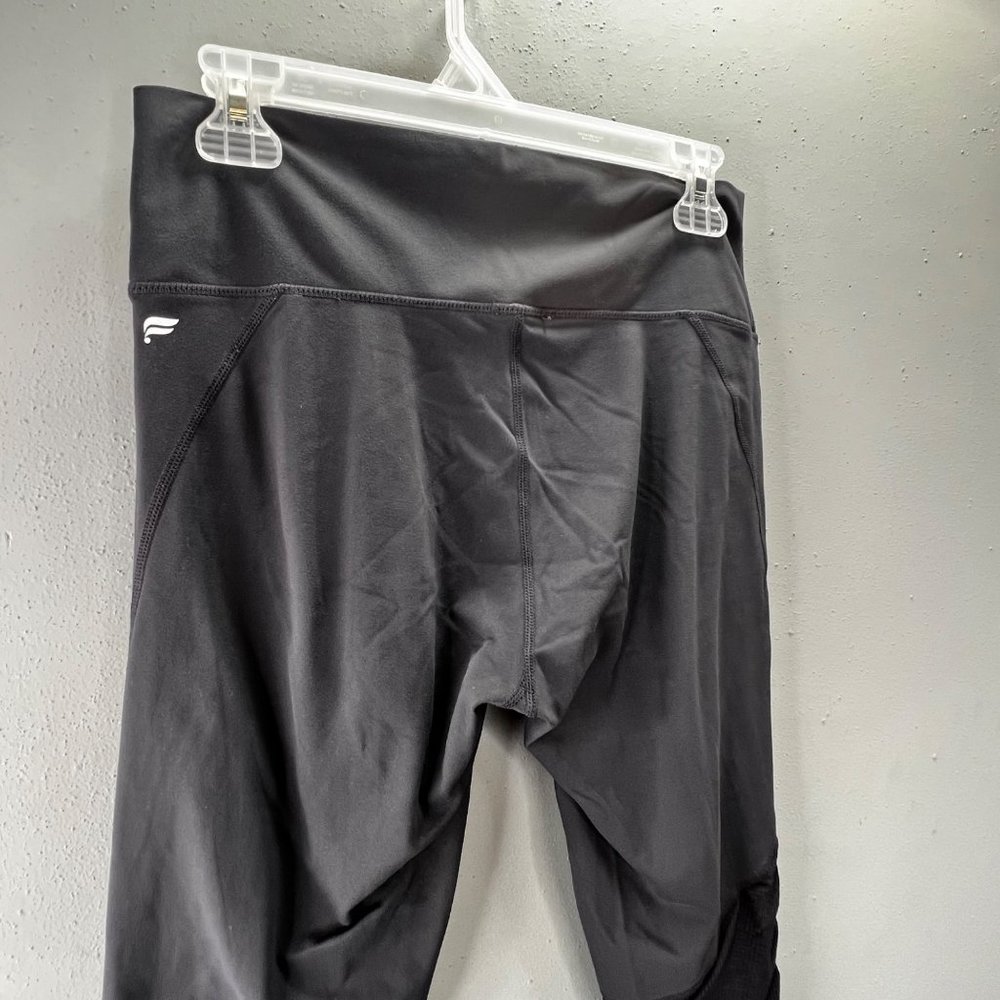 Fabletics Cashel PureLuxe Leggings Ruched Side size L Gray Cinched Leg Athletic - Picture 8 of 9